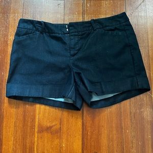 Black shorts (not denim)